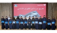 Participants with their certificates at the conclusion of the course. 
