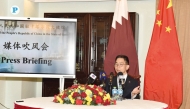 The Ambassador of the People’s Republic of China to Qatar H E Cao Xiaolin, addressing the media at briefing held at his residence in Doha yesterday. Pic: Salim Matramkot / the peninsula 