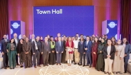 Experts and participants at Doha Debates’ town hall held at Qatar National Convention Centre recently.