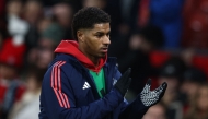 Manchester United's English striker #10 Marcus Rashford applauds the fans following the English Premier League football match between Manchester United and Newcastle United at Old Trafford in Manchester, north west England, on December 30, 2024. Photo by Darren Staples / AFP