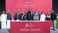 Ambassador of the State of Qatar to Bosnia and Herzegovina H E Meshaal bin Ali Al Attiyah presented the trophies to the winners of the Umm Al Zubar Cup. PICTURES: JUHAIM/QREC