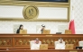 Speaker of Shura Council H E Hassan bin Abdullah Al Ghanim chairing the Council's session yesterday.