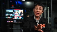 Philippine journalist and Nobel laureate Maria Ressa speaks during an interview with AFP in Manila on January 8, 2025. Photo by JAM STA ROSA / AFP