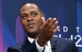 (FILES) UEFA Champions League final ambassador and former Dutch footballer Patrick Kluivert attends a ceremony of the draw for the quarter-final, semi-final and final of the 2022-2023 UEFA Champions League football tournament, in Nyon, on March 17, 2023. (Photo by Fabrice COFFRINI / AFP)
