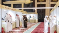 People visit Katara International Kahraman Exhibition.