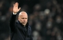 Liverpool's Dutch manager Arne Slot waves to the fans after the English League Cup semi-final first leg football match between Tottenham Hotspur and Liverpool at the Tottenham Hotspur Stadium in London, on January 8, 2025. Photo by JUSTIN TALLIS / AFP