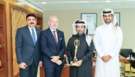 Chairman of Qatar Tourism H E Saad bin Ali Al Kharji with the award.