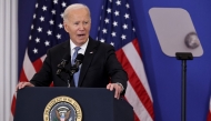 File photo of US President Joe Biden delivering a speech on January 13, 2025 in Washington, DC. Photo by Chip Somodevilla / Getty Images via AFP