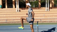 Qatar’s Abderrahman Samba attends a training camp in Valencia.