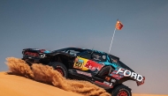 Nani Roma and Spanish co-driver Alex Haro won Stage 10 of Dakar Rally. Pic: Ford Performance