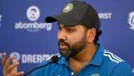 Indian cricket captain Rohit Sharma reacts during a press conference in Mumbai on January 18, 2025. (Photo by Indranil Mukherjee / AFP)