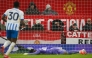 Manchester United's Cameroonian goalkeeper #24 Andre Onana reacts after failing to stop Brighton's third goal scored by Brighton's French midfielder #14 Georginio Rutter during the English Premier League football match between Manchester United and Brighton and Hove Albion at Old Trafford in Manchester, north west England, on January 19, 2025. (Photo by Ian HODGSON / AFP)