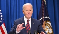 US President Joe Biden speaks about the Israel-Hamas ceasefire and hostage deal in North Charleston, South Carolina, on January 19, 2025. (Photo by Roberto Sschmidt / AFP)