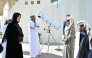 Minister of Education and Higher Education H E Lolwah bint Rashid Al Khater interacting with students during her visit to Al Ahnaf Bin Qais Preparatory School for Boys.