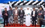 Aboobacker Madappat, Chairman of Safari Group; Sajed Jassim Mohammed Sulaiman, MD and Vice Chairman of Video Home & Electronic Centre – Jumbo Electronics; Sudheesh Pookodan, CFO at Video Home & Electronic Centre – Jumbo Electronics; and other officials during the launch of HMD Skyline 5G smartphone in Qatar.