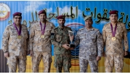 Chairman of the Military Sports Federation Brigadier General Yousef Dasmal Al Kuwari crowned the winners. 