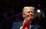 US President-elect Donald Trump reacts during a MAGA victory rally at Capital One Arena in Washington, DC, on January 19, 2025, one day ahead of his inauguration ceremony. (Photo by Jim Watson / AFP)