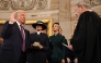 US President-elect Donald Trump takes the oath of office from US Supreme Court Chief Justice John Roberts during inauguration ceremonies in the Rotunda of the US Capitol on January 20, 2025 in Washington, DC. (Photo by Chip Somodevilla/Getty Images/AFP)