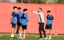 Al Rayyan coach Artur Jorge gives instructions to players during a training session as his team prepares for their upcoming clash against Al Duhail.