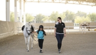 File photo of an educational visit that has allowed students to experience firsthand the world-class facilities at Al Shaqab.