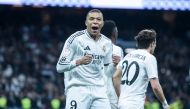  Kylian Mbappe of Real Madrid celebrates a goal during the Copa del Rey (King's Cup) football match between Real Madrid and RC Celta in Madrid, Spain, Jan. 16, 2025. (Photo by Gustavo Valiente/Xinhua)
