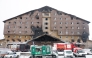 Firefighters and emergency teams work on the aftermath of a fire that broke out in a hotel in the Kartalkaya Ski Resort in Bolu, on January 22, 2025. Photo by Adem ALTAN / AFP