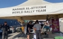 Autotek technicians work to prepare Nasser Saleh Al Attiyah’s car for Oman International Rally.