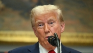 US President Donald Trump speaks in the Roosevelt Room at the White House on January 21, 2025, in Washington, DC. (Photo by Jim Watson / AFP)