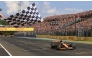 McLaren's Australian driver Oscar Piastri takes the chequered flag of the Formula One Hungarian Grand Prix at the Hungaroring race track in Mogyorod near Budapest on July 21, 2024. (Photo by MARTIN DIVISEK / POOL / AFP)

