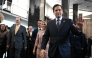 (FILES) US Secretary of State Marco Rubio and his wife Jeanette Rubio arrive to speak to employees upon arrival at the State Department in Washington, DC, on January 21, 2025. (Photo by ANDREW CABALLERO-REYNOLDS / AFP)
