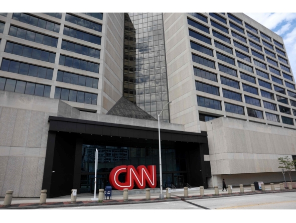 File: The CNN headquarters on September 05, 2023 in Atlanta, Georgia. (Photo by Kevin Dietsch / Getty Images / AFP)