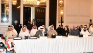 Qatar Chamber delegation during their participation in the forum.