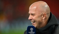 Liverpool's Dutch manager Arne Slot speaks during an interview prior to the UEFA Champions League football match between Liverpool and Lille LOSC at Anfield in Liverpool, north west England on January 21, 2025. (Photo by Paul ELLIS / AFP)