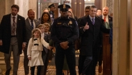 Defense Secretary nominee Pete Hegseth and his family arrive at the US Capitol on January 24, 2025 in Washington, DC. Tasos Katopodis/Getty Images/AFP 