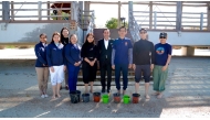 H E Sira Swangsilpa, Ambassador of Thailand to Qatar; and Ammar Samad, General Manager of Zulal Wellness Resort by Chiva-Som with other officials during the Ambassador’s visit to the resort. 