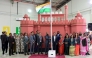 Officials and guests celebrating 76th Republic Day of India at MES Indian School.