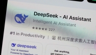 The Deepseek app is displayed on an iPhone screen on January 27, 2025 in San Anselmo, California. (Photo Illustration by Justin Sullivan/Getty Images via AFP) 