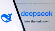 This photo illustration shows the DeepSeek app logo displayed on a mobile phone in Brussels on January 28, 2025. Photo by Nicolas TUCAT / AFP