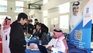 A view of the College Fair.