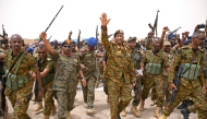 (FILES) Sudanese army chief Abdel Fattah al-Burhan visits the Flamingo Marine Base in Port Sudan on August 28, 2023. (Photo by AFP)
