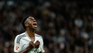 File: Real Madrid's Brazilian forward Vinicius Junior during the Spanish league football match between Real Madrid CF and FC Barcelona at the Santiago Bernabeu stadium in Madrid on October 26, 2024. (Photo by Oscar Del Pozo / AFP)

