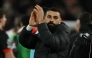 Liverpool's Egyptian striker #11 Mohamed Salah applauds fans after the English Premier League football match between Bournemouth and Liverpool at the Vitality Stadium in Bournemouth, southern England on February 1, 2025. Liverpool won the game 2-0. (Photo by Glyn KIRK / AFP) 