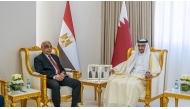 Minister of Justice and Minister of State for Cabinet Affairs H E Ibrahim bin Ali Al Mohannadi meeting Minister of Justice of Egypt H E Counselor Adnan Fangri in Doha.