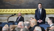 Tesla and SpaceX CEO Elon Musk arrives for the inauguration ceremony before Donald Trump is sworn in as the 47th US President in the US Capitol Rotunda in Washington, DC, on January 20, 2025. Photo by SAUL LOEB / POOL / AFP.