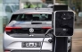 A charging box for electric cars is pictured at a Moller Bil Volkswagen car dealership outside the Norwegian capital of Oslo, on September 25, 2024. Photo by Jonathan NACKSTRAND / AFP