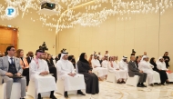 Swedish Ambassador to Qatar H E Gautam Bhattacharyya (fourth right) with other officials during the press conference. Pic by Ahmed Barakat / The Peninsula
