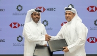 Msheireb Properties CEO Eng. Ali Mohammed Al Kuwari with HSBC Qatar CEO Abdul Hakeem Mostafawi