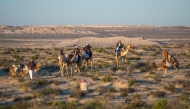 Participants at the hunting championship.