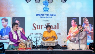 Artists from India performing at the ICC.