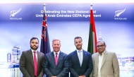 Officials during the Comprehensive Economic Partnership Agreement signed between the UAE and New Zealand.